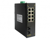 Коммутатор промышленный, Гигабитный, с креплением на DiN рейку, 8LAN + 2 SFP, CO-PF-8G2SFP-P508, ComOnyx