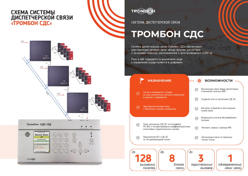 Брошюра Система диспетчерской связи Тромбон СДС
